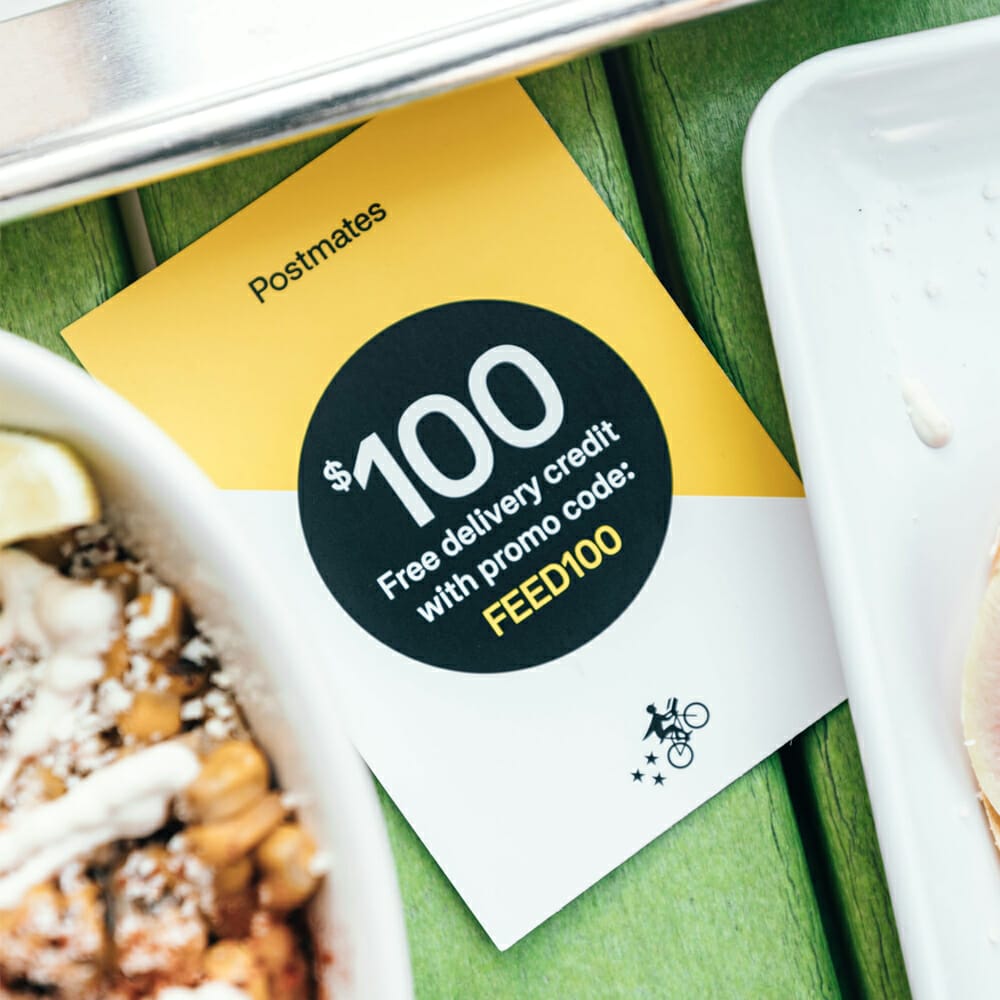 Postcard on Breakfast Table Mockup