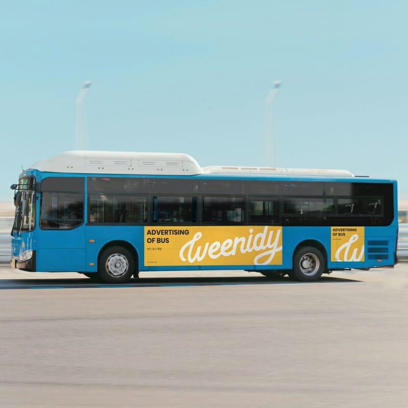 Seoul Bus Advertising Mockup