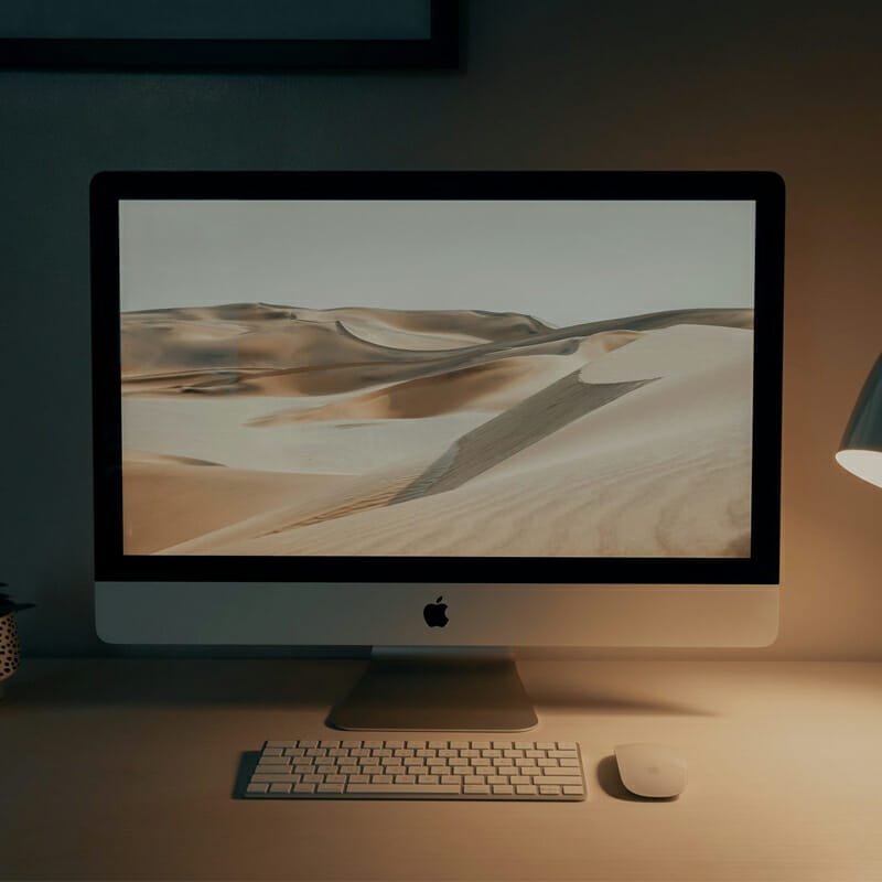 iMac on a Table Mockup