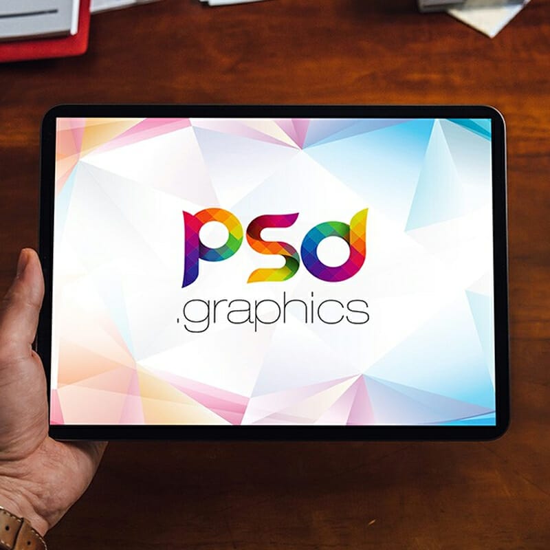 iPad Pro in Hand Mockup