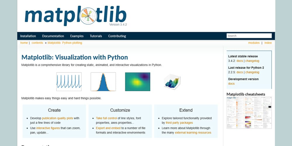 Python Libraries for Data Visualization 3 matplotlib