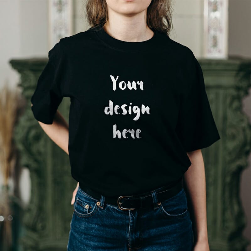 Black T-Shirt Mockup
