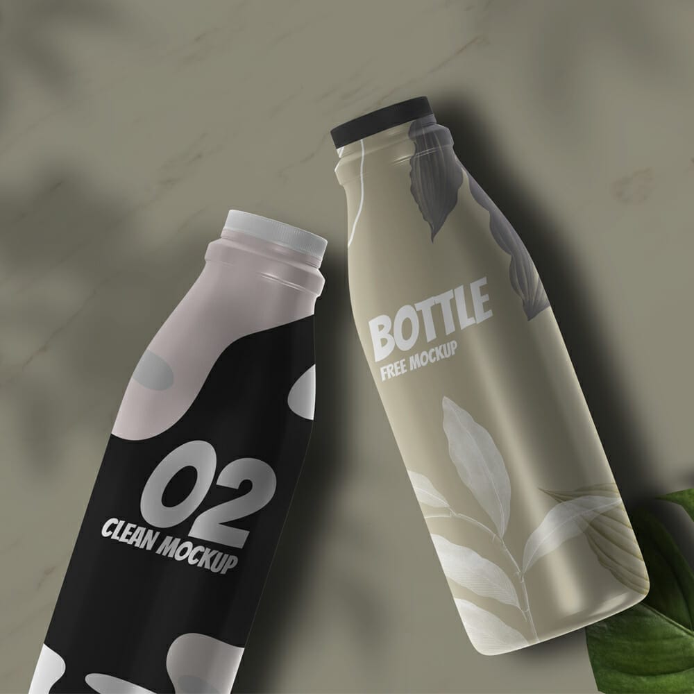 Bottle Packaging Free Mockup
