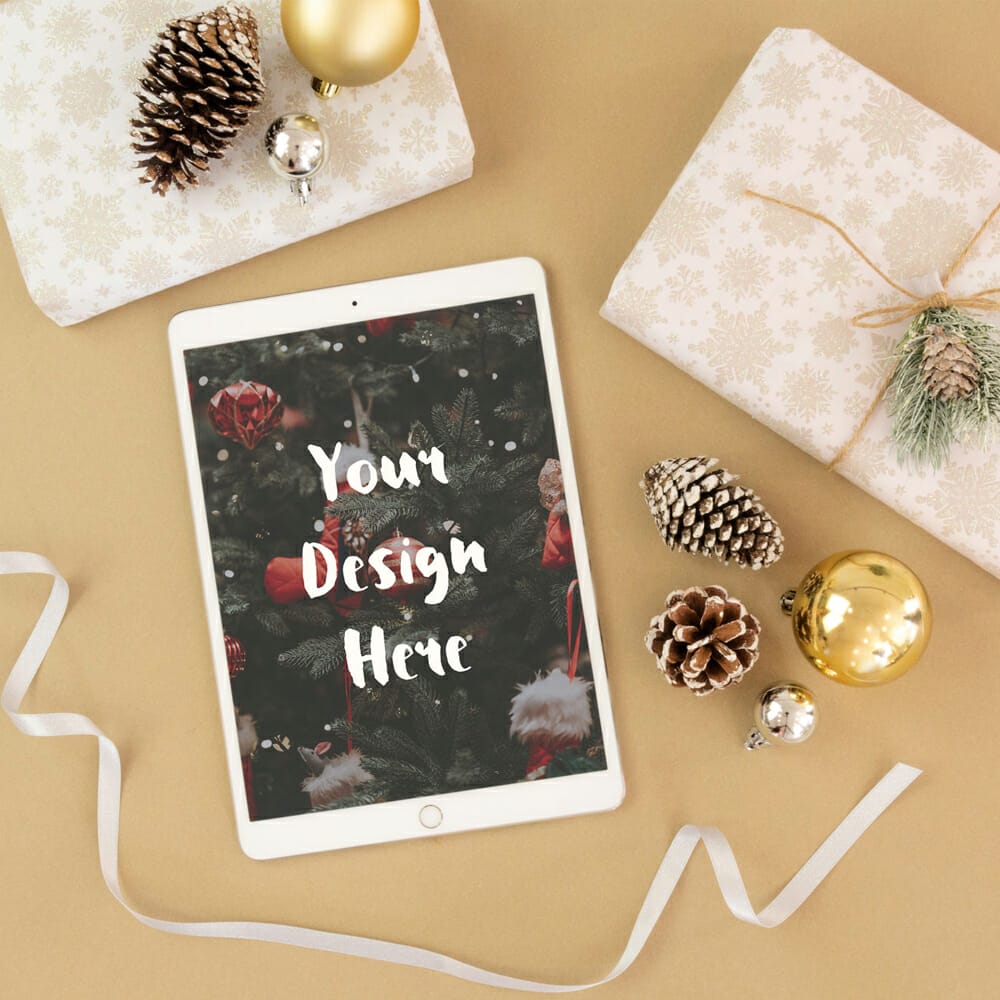 Christmas iPad Mockup