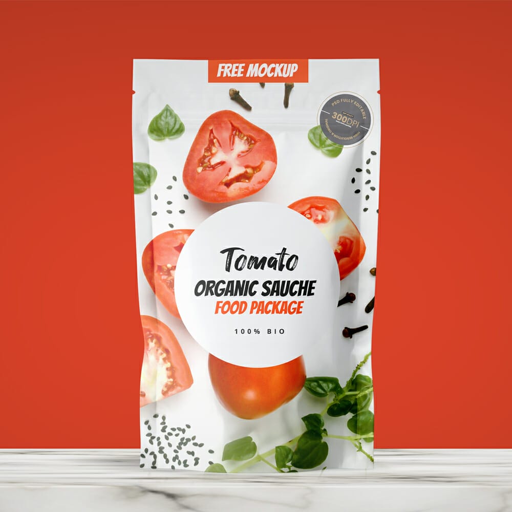 Food Organic Packaging Free Mockup
