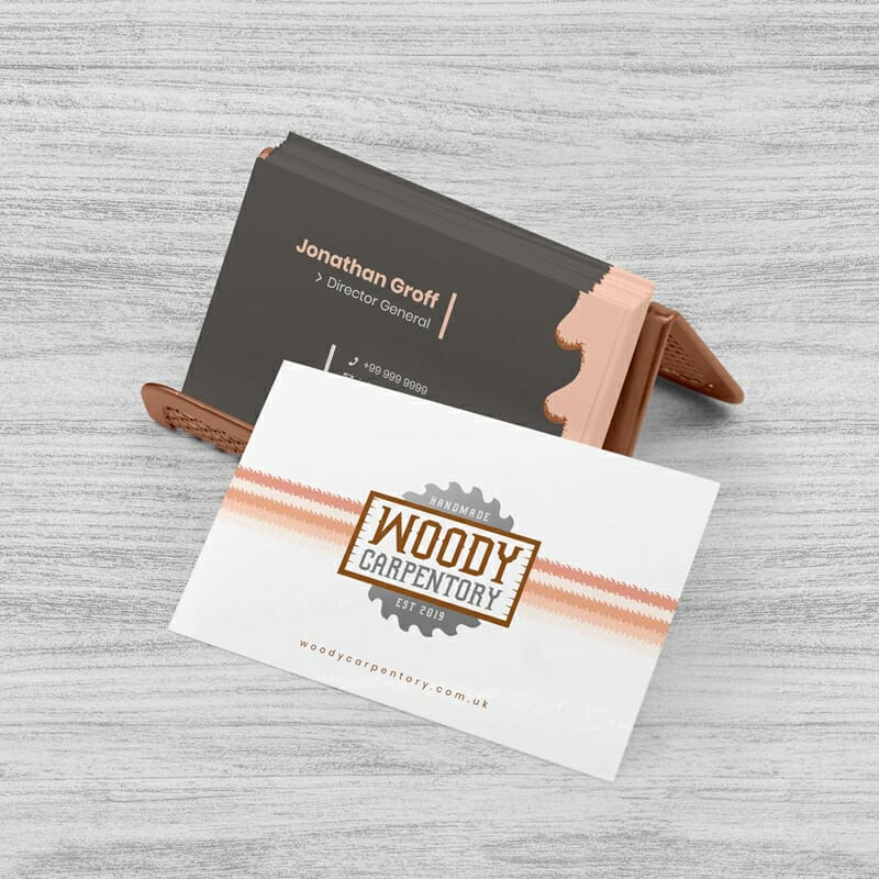 Free Business Card With Holder Mockup PSD