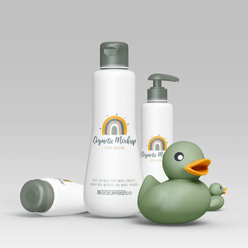 Free Cosmetic Scene Creator Mockup