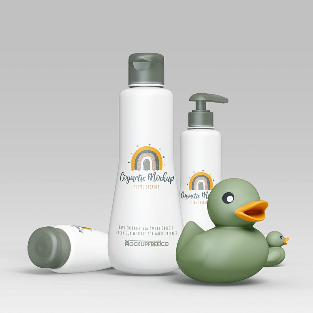 Free Cosmetic Scene Creator Mockup