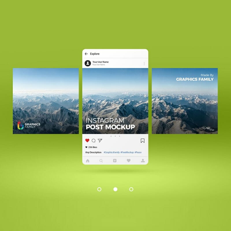 Free Editable Instagram Post Mockup