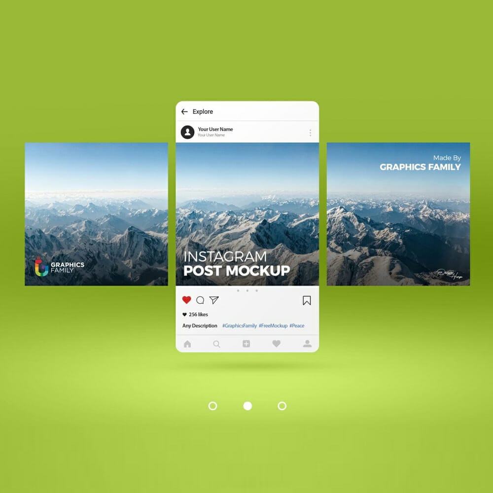 Free Editable Instagram Post Mockup