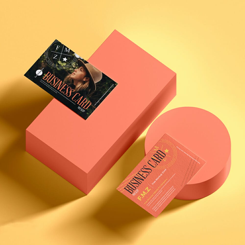 Free Elegant Branding Business Card Mockup