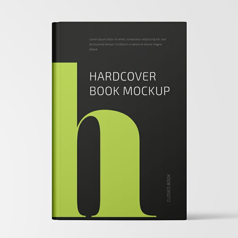 Free Hardcover Book Mockup