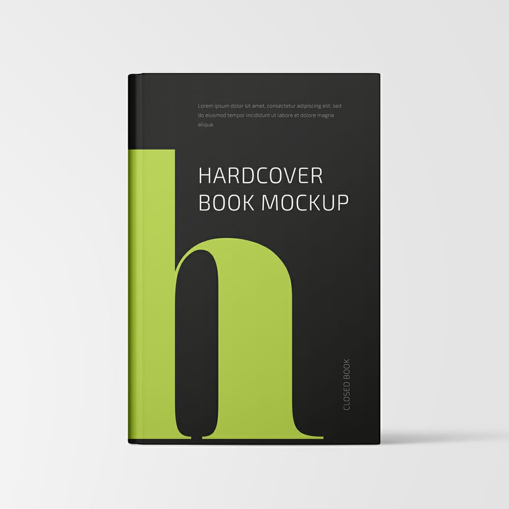 Free Hardcover Book Mockup
