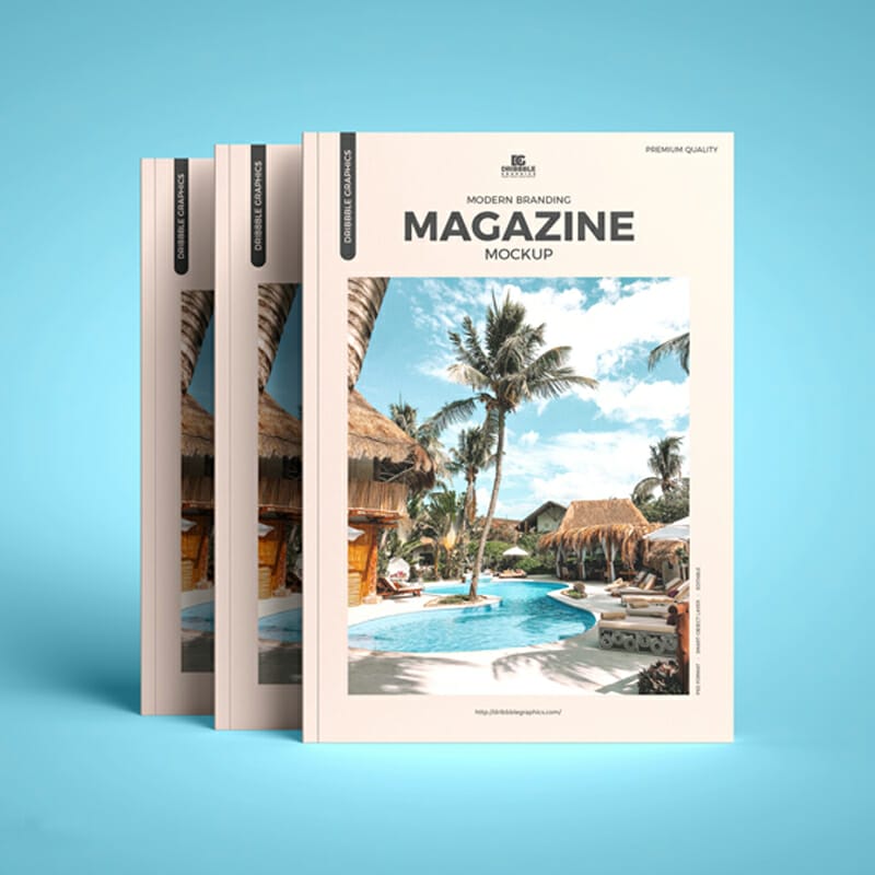 Free Modern Branding Magazine Mockup
