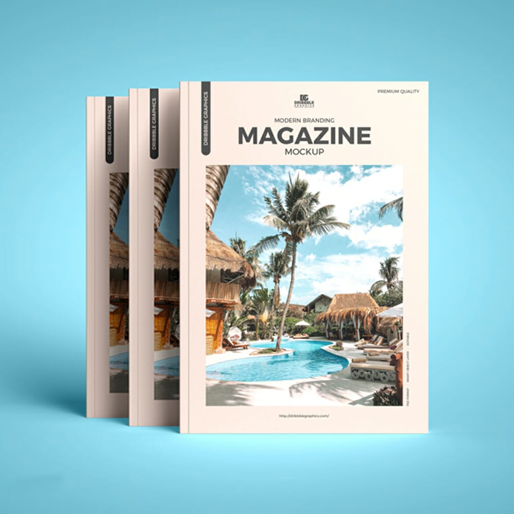 Free Modern Branding Magazine Mockup