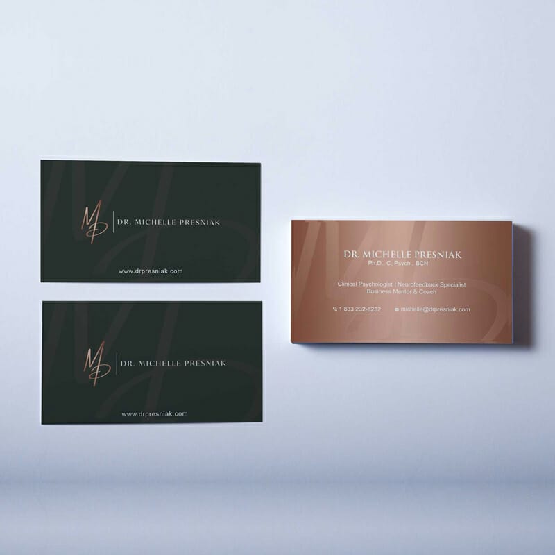 Free Over Head Business Card Mockup