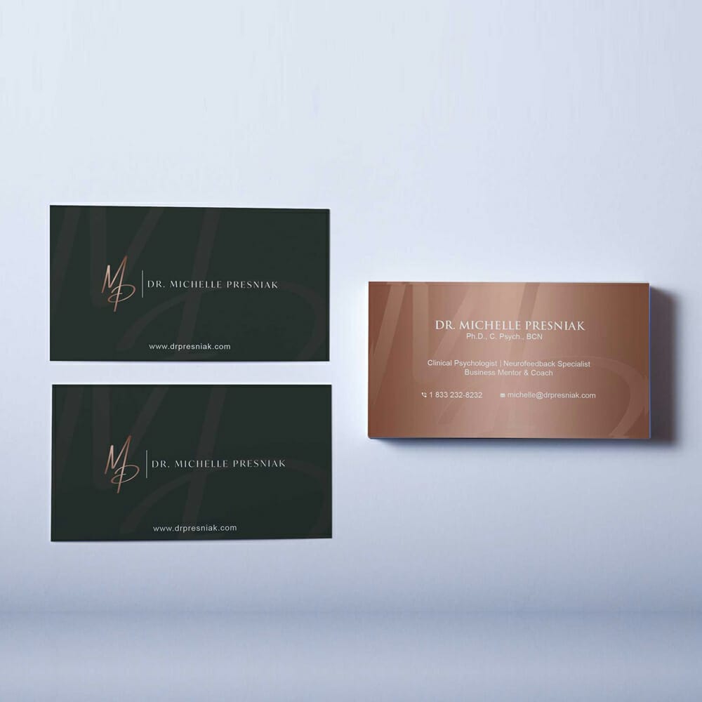 Free Over Head Business Card Mockup