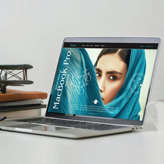 Free PSD Website Showcase MacBook Pro Mockup