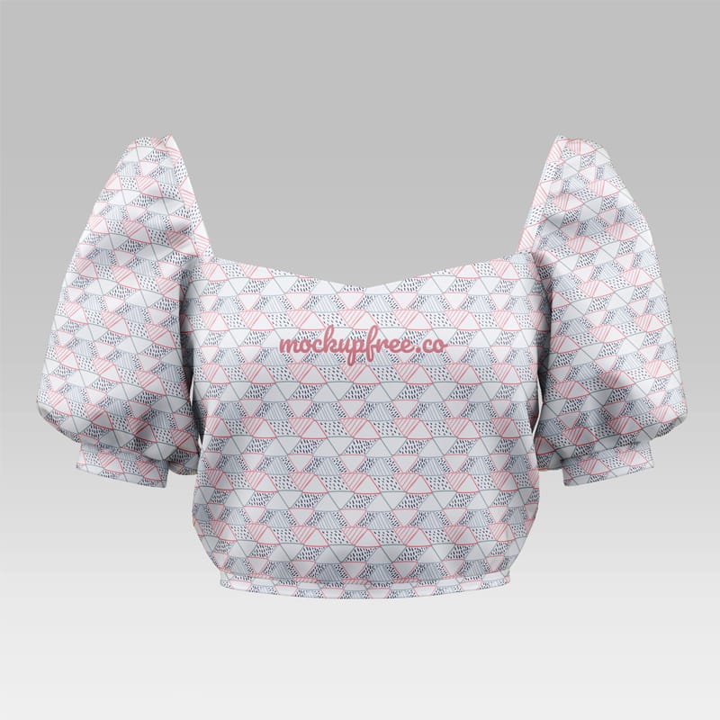 Free Puff Sleeve Top Mockup