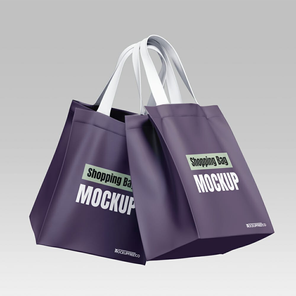 Free Shopping Bag Mockup