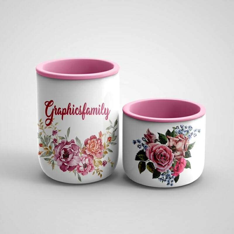 Free Sugar Cup Mockup