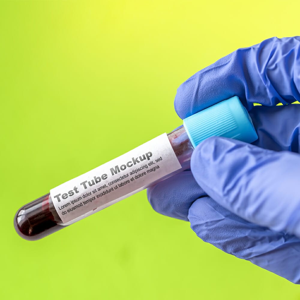 Free Test Tube Mockup PSD Template