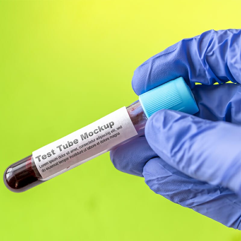 Free Test Tube Mockup PSD Template
