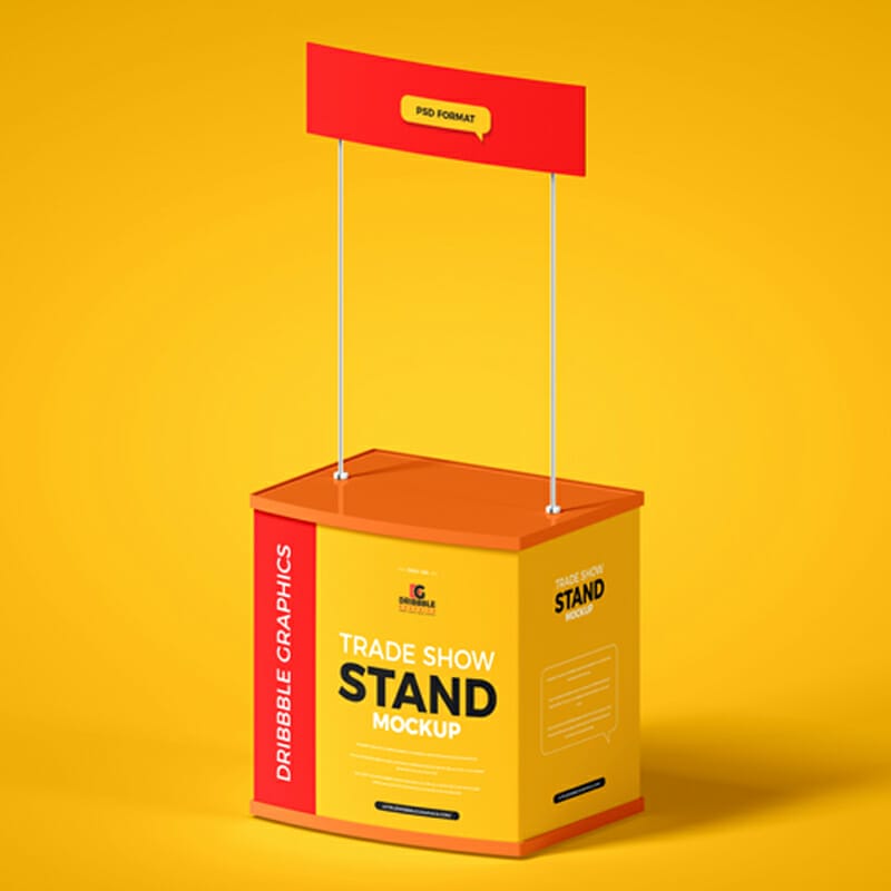 Free Trade Show Stand Mockup