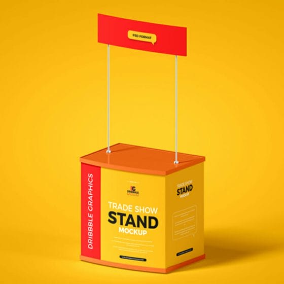 Free Trade Show Stand Mockup