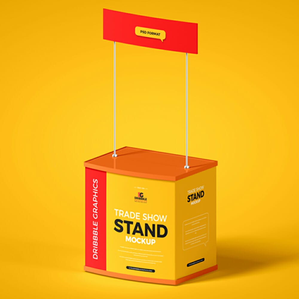 Free Trade Show Stand Mockup