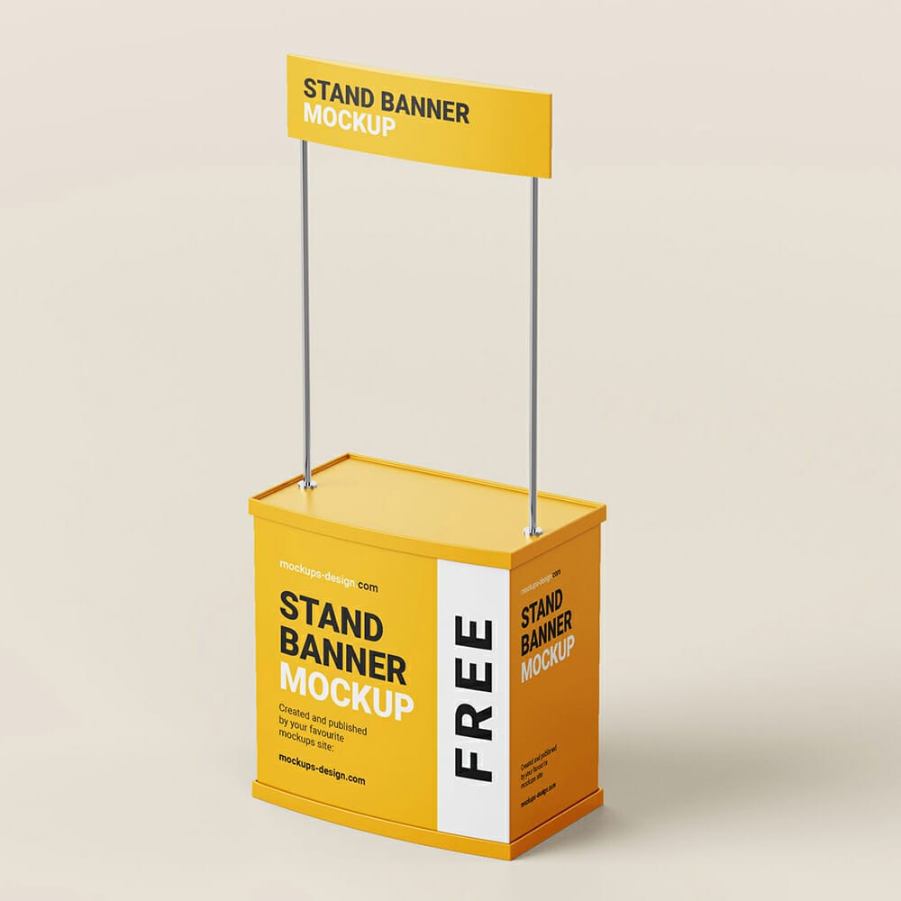 Free Trade Stand Mockup