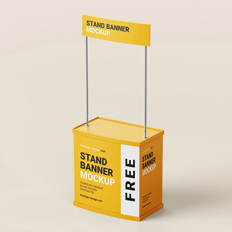 Free Trade Stand Mockup