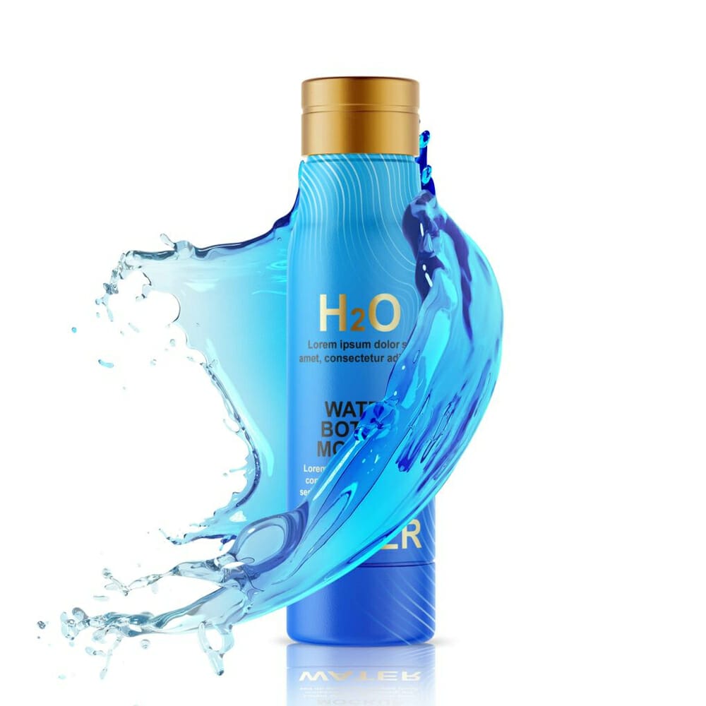 Free Water Bottle Mockup PSD Template