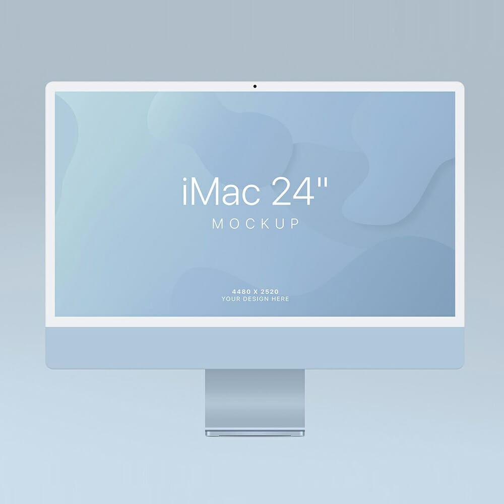 Free iMac 24” Mockup