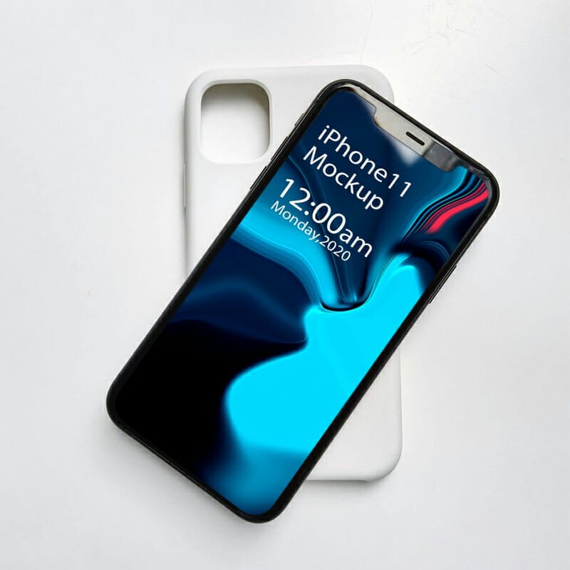 Free iPhone 11 Mockup PSD Template