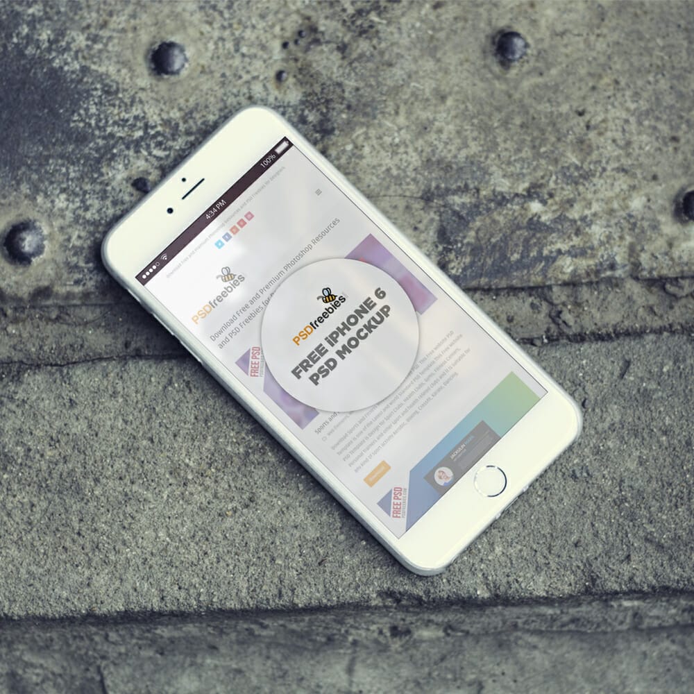 Free iPhone 6 Mockup PSD