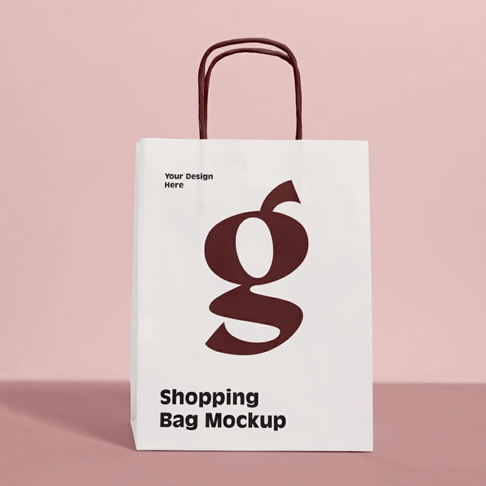 Grocery Shopping Bag Mockup