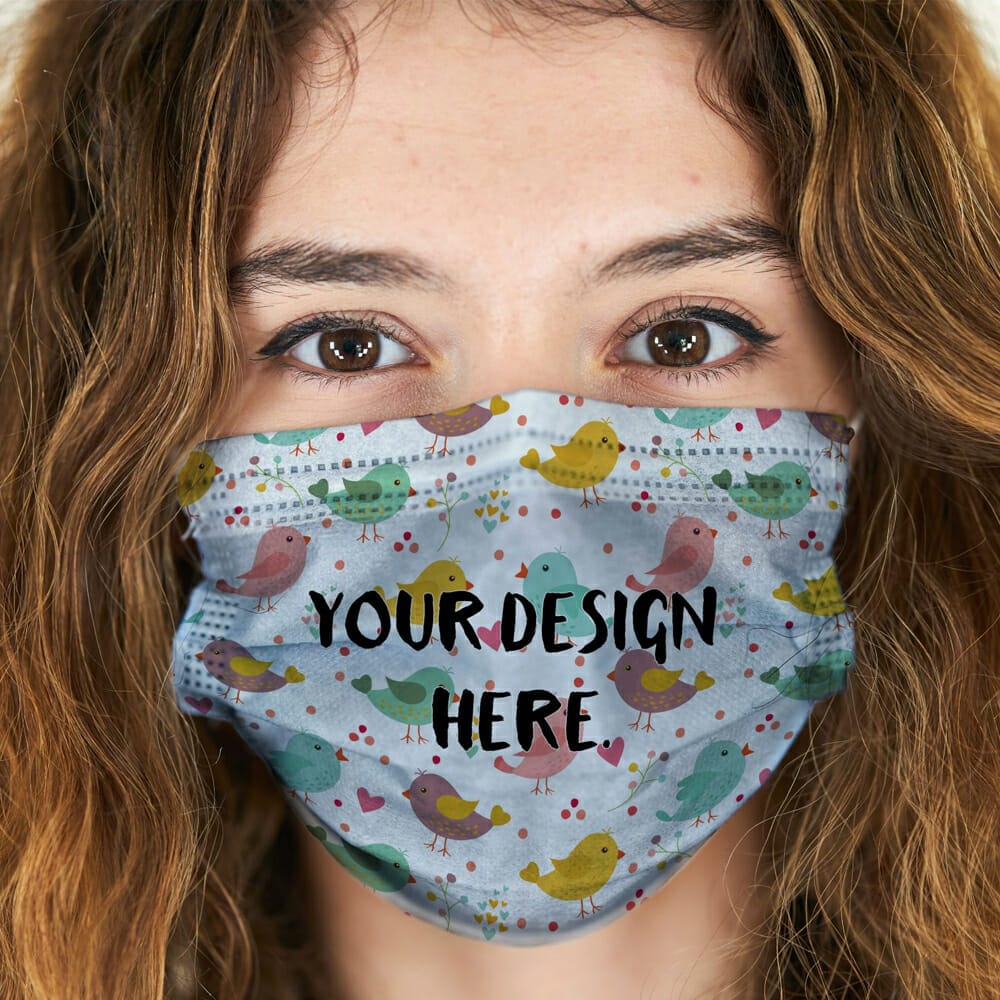 Mask Mockup on a Woman’s Face
