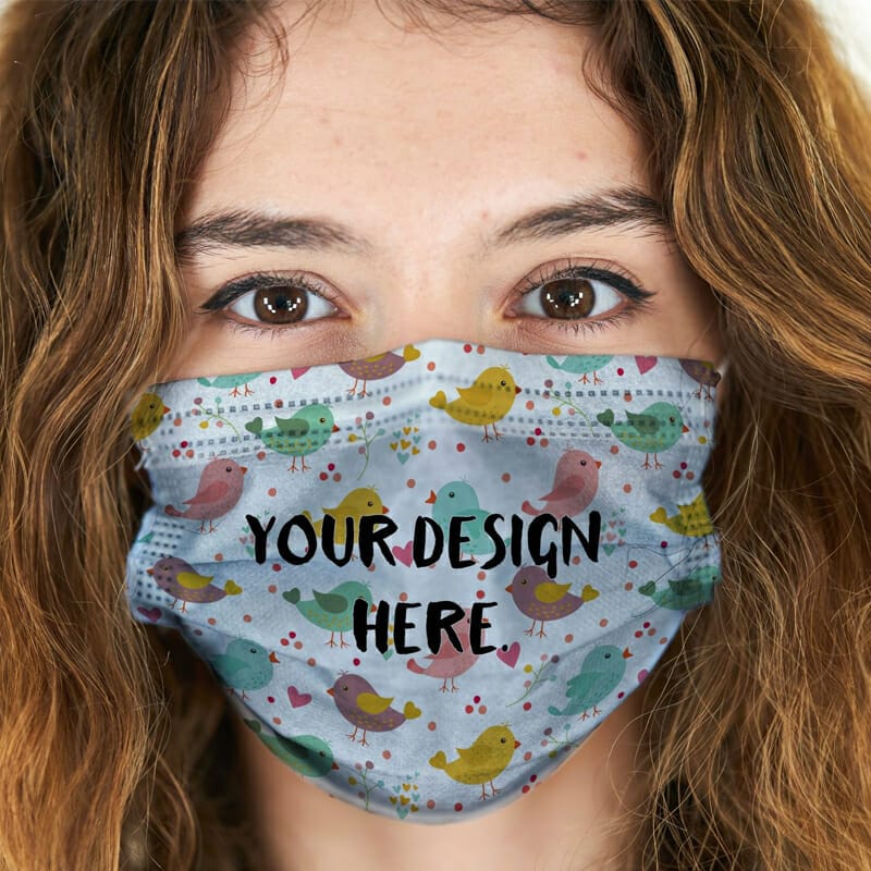 Mask Mockup on a Woman’s Face