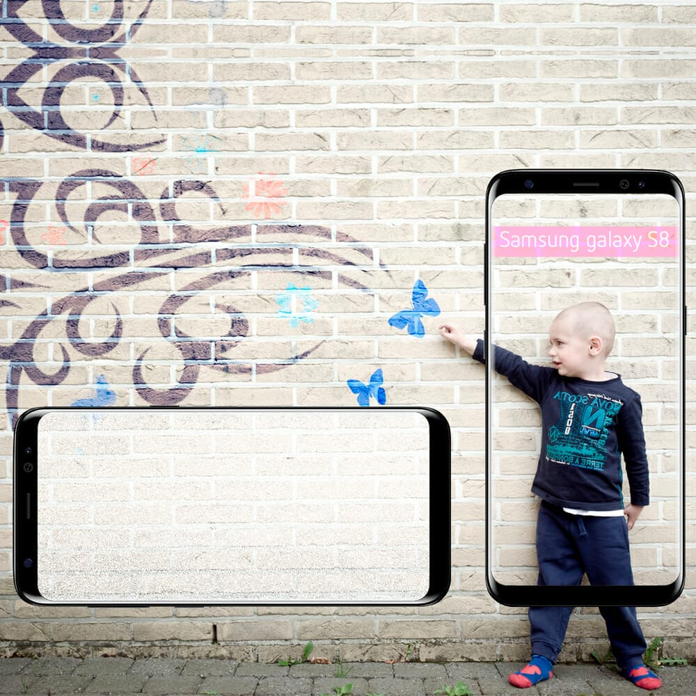 Samsung Galaxy S8 Portrait And Landscape Mockup