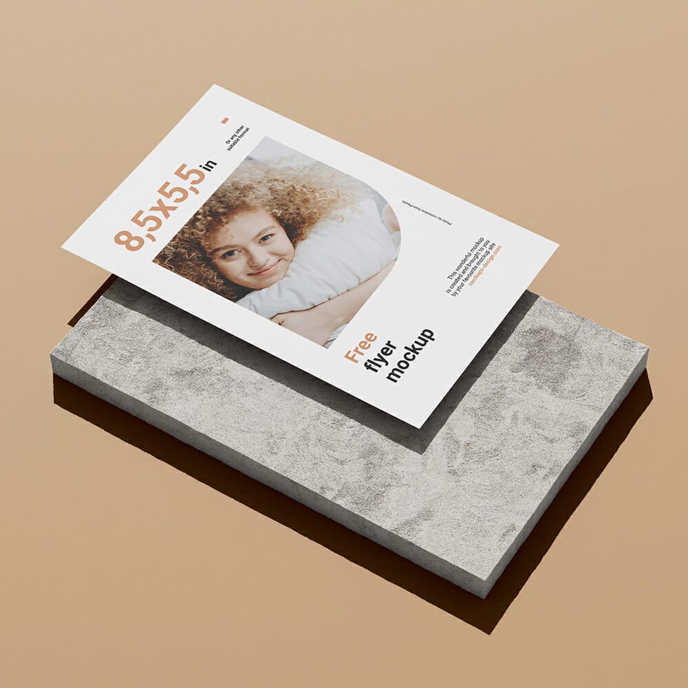 Single 5,5x8,5 In Flyer Mockup