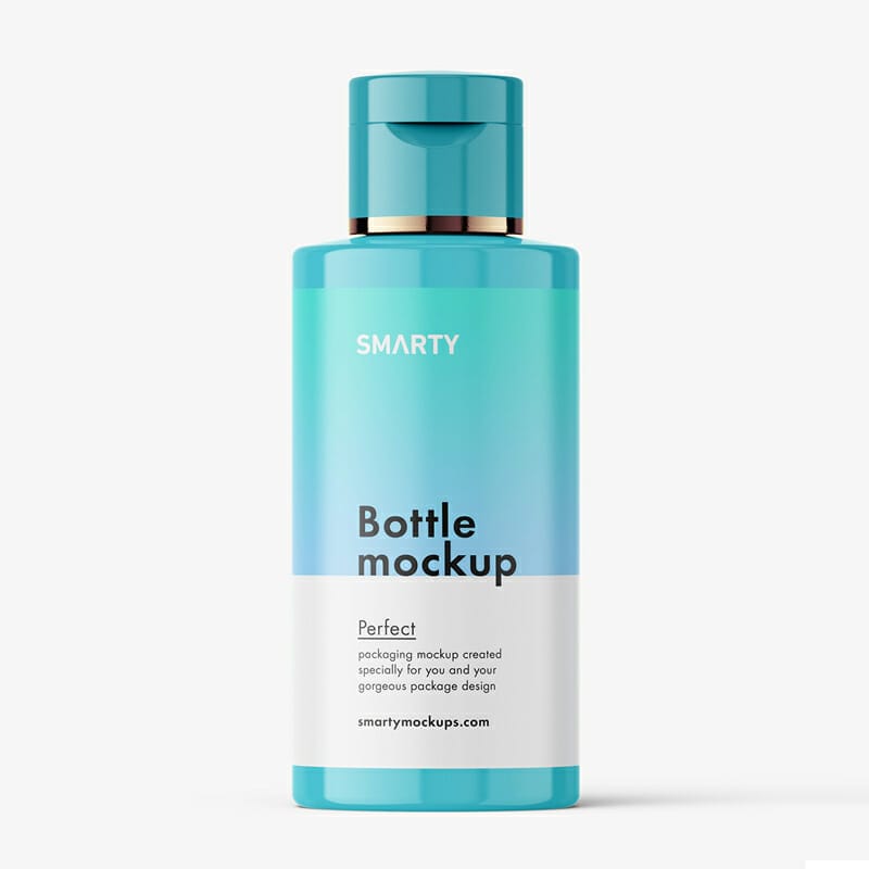 Small Bottle With Flip Top Mockup