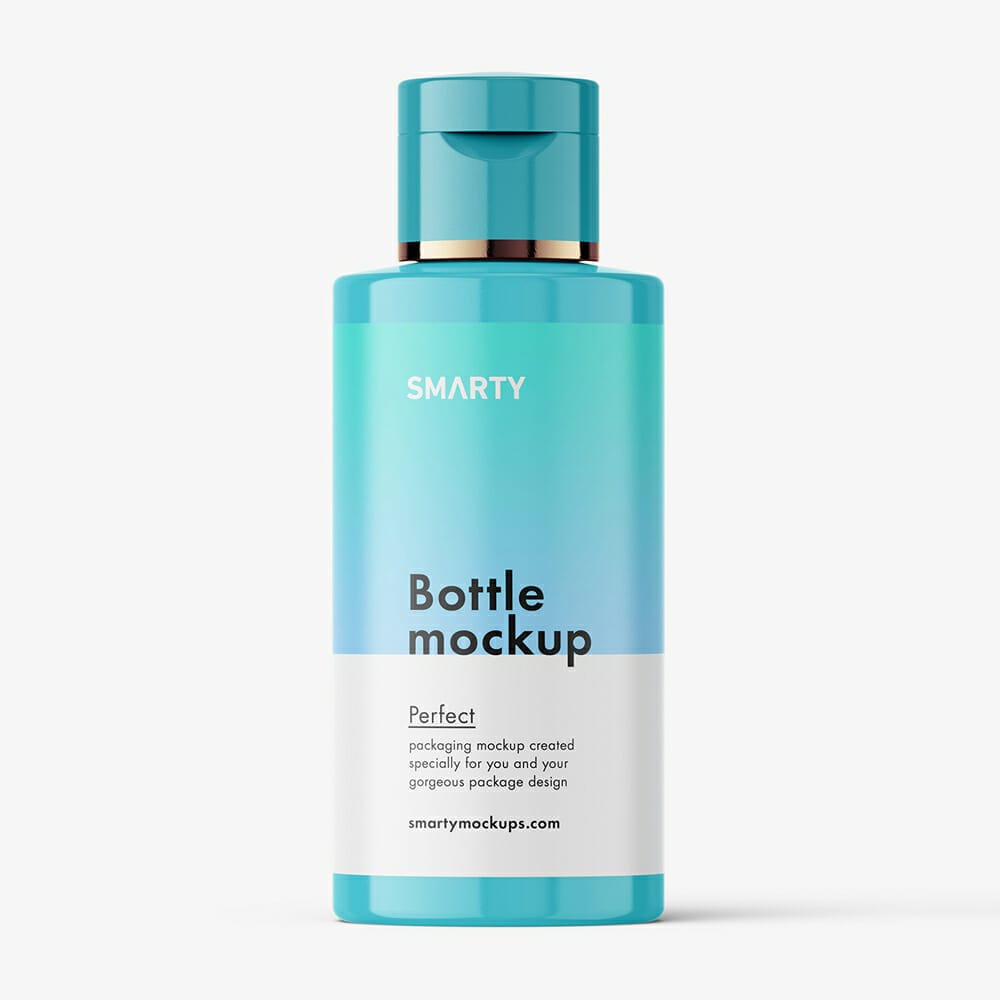 Small Bottle With Flip Top Mockup