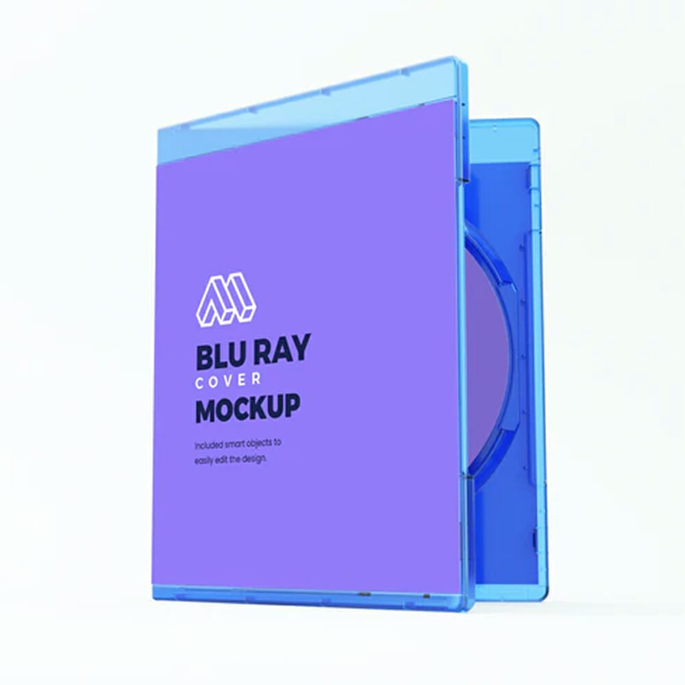 Standing Blu-Ray Disk Mockup