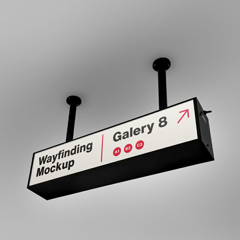 Wayfinding Rectangle Mockup