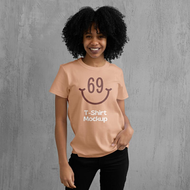 Women T-Shirt PSD Mockup