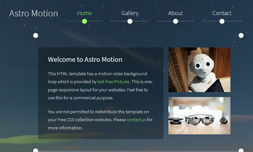Astro Motion – Free Responsive Bootstrap 5 HTML5 Website Template
