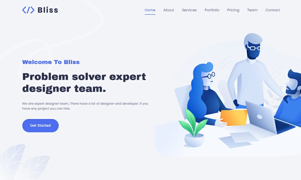 Bliss - Free Bootstrap 5 Business Template