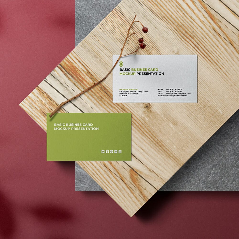 Business Card Mockup Set