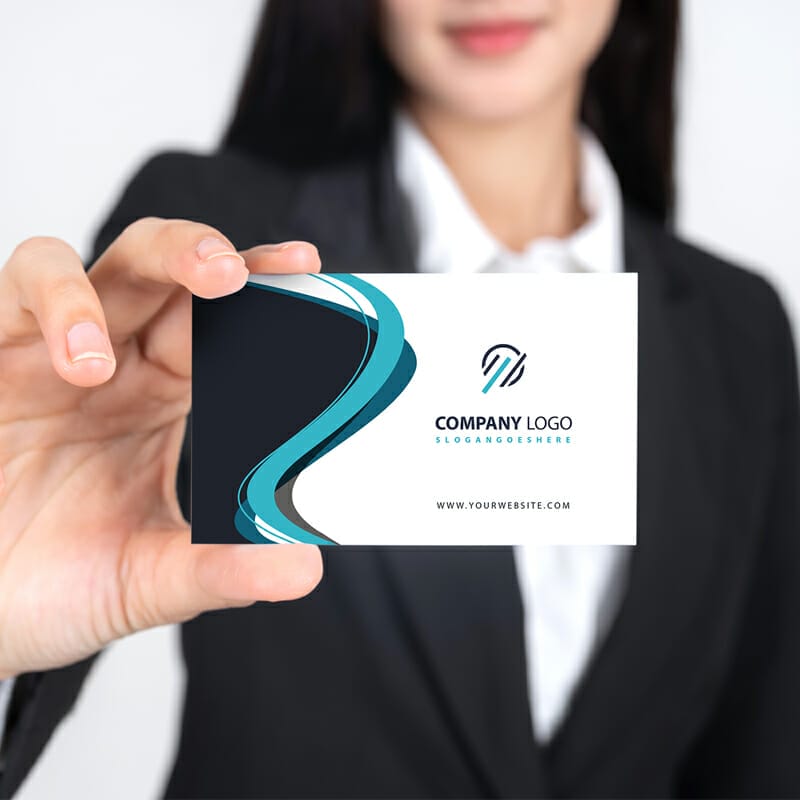 Clean Finished Free Business Card In Hand Mockup